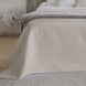 Diamond White Cotton Coverlet Set