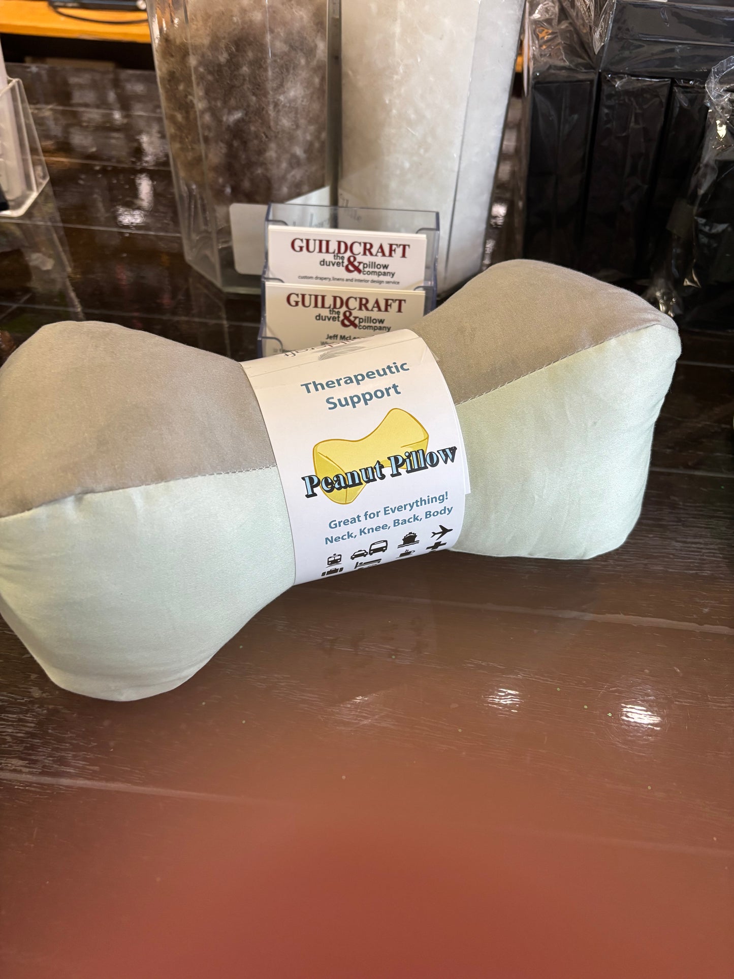 Peanut Pillow (adult size) – Compact Therapeutic Support for Travel, Posture & Pain Relief