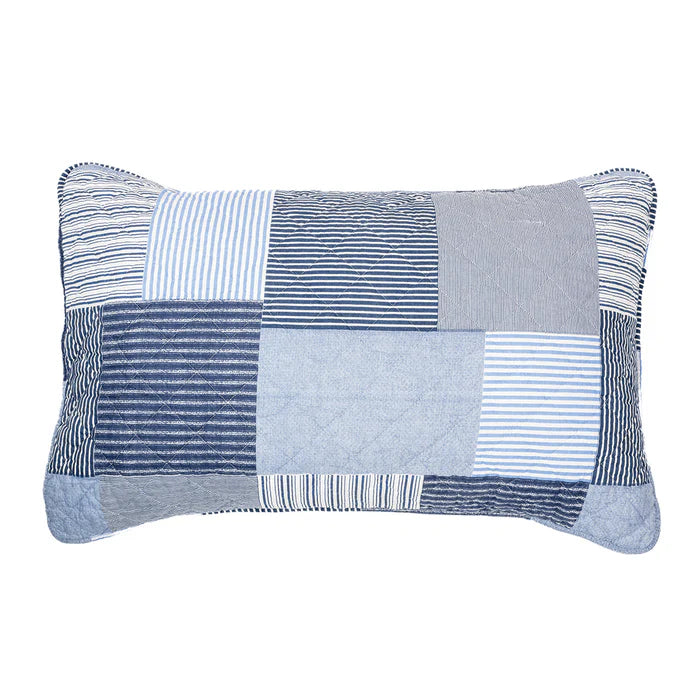 Joe Navy and Blue Reversible Quilt