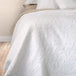Liana White Quilted Quilt Set