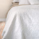 Liana White Quilted Quilt Set
