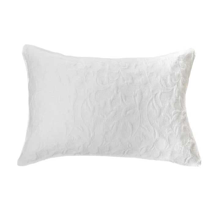 Liana White Quilted Quilt Set