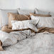 Mystral Jacquard Sand - Bedskirt Pattern Lined