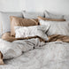 Mystral Jacquard Sand - Bedskirt Pattern Lined