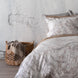 Mystral Jacquard Sand - Bedskirt Pattern Lined
