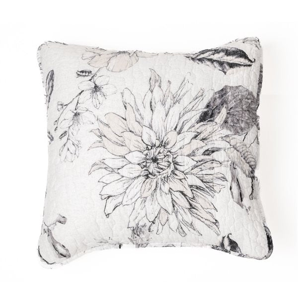 Justina Decorative Pillow Cover With Flowers
