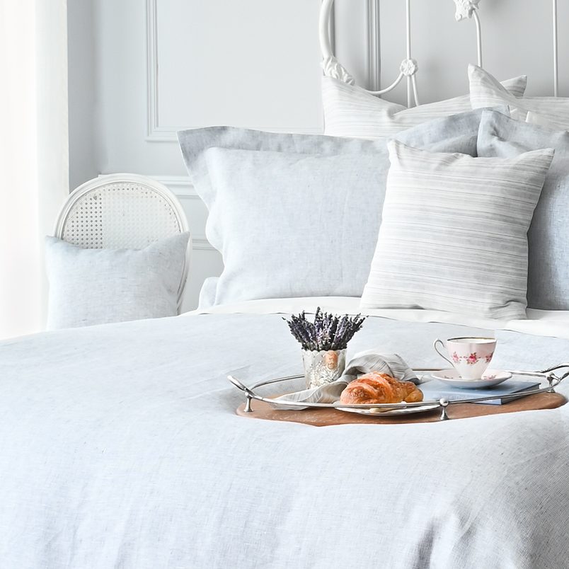 Colette - Linen Cushions French Blue