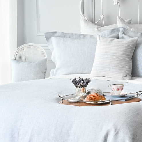 Colette - Linen Cushions French Blue