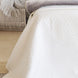 Diamond White Cotton Coverlet Set