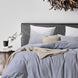 Blue Heather French Linen Cover Set
