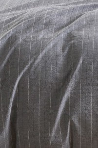 Pinstripe Grey Duvet Cover Set