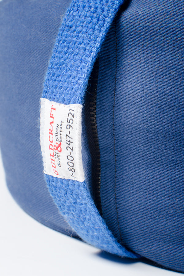 Handcrafted Buckwheat Meditation Pillow (Blue)