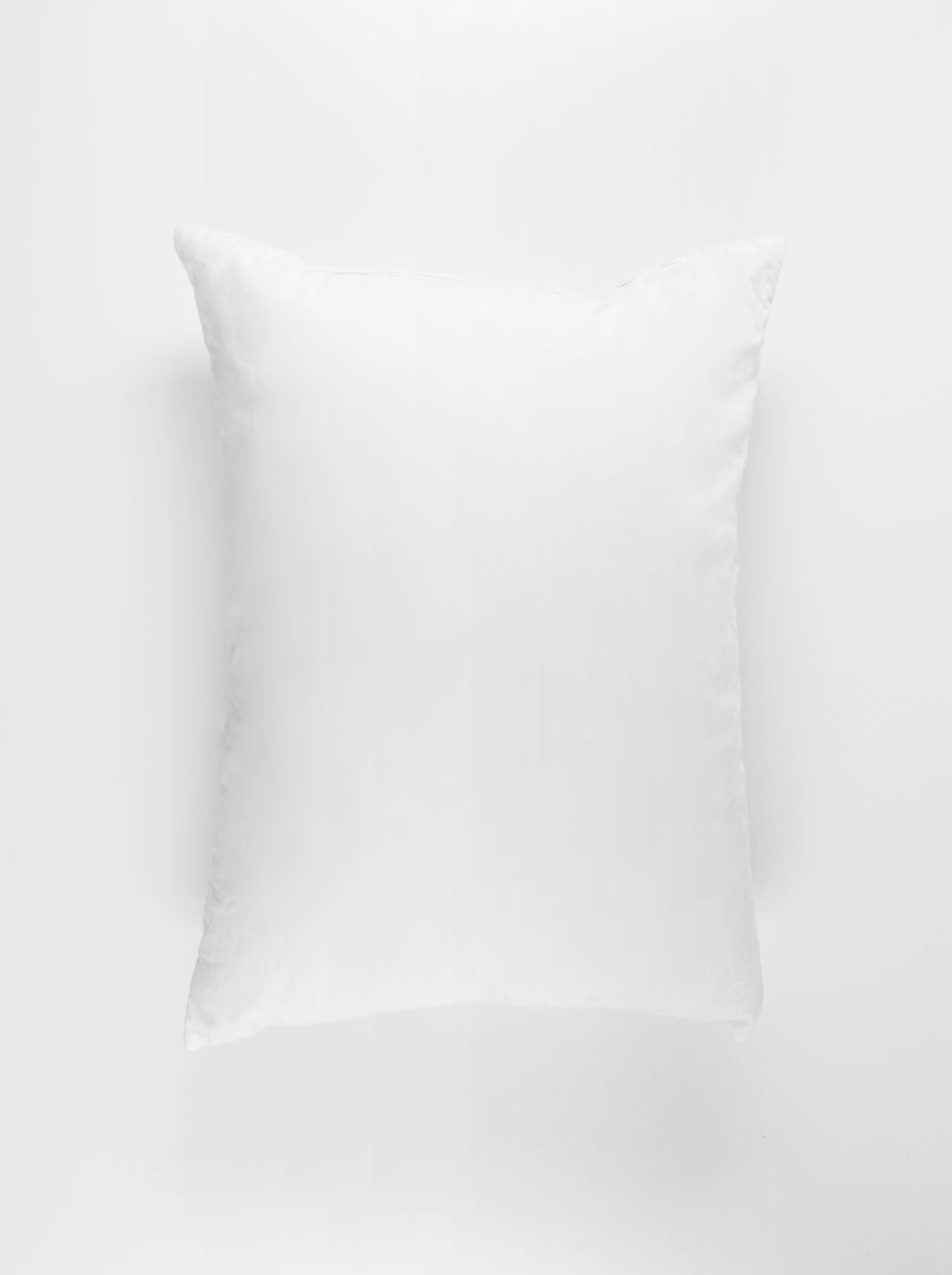 White Down Port-A-Bull Travel Pillow 14" x 18" on a white background.