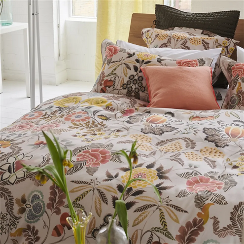BROCART DECORATIF SEPIA BED LINEN SHAMS