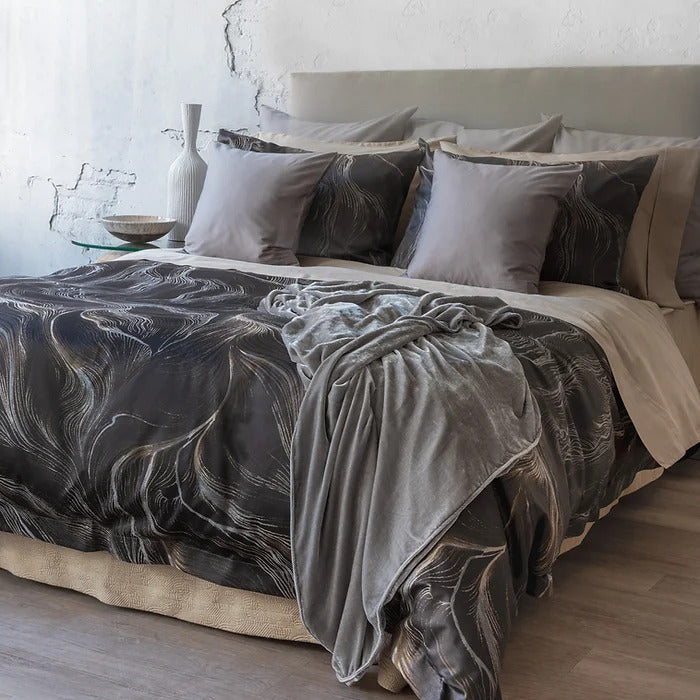 Vesper Jacquard Ebony - Duvet Cover