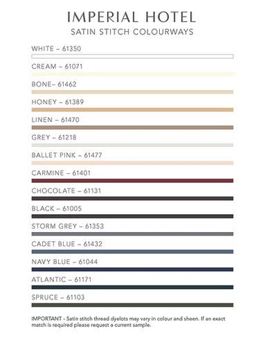 Imperial Hotel / Sateen With Satin Stitch / Giza