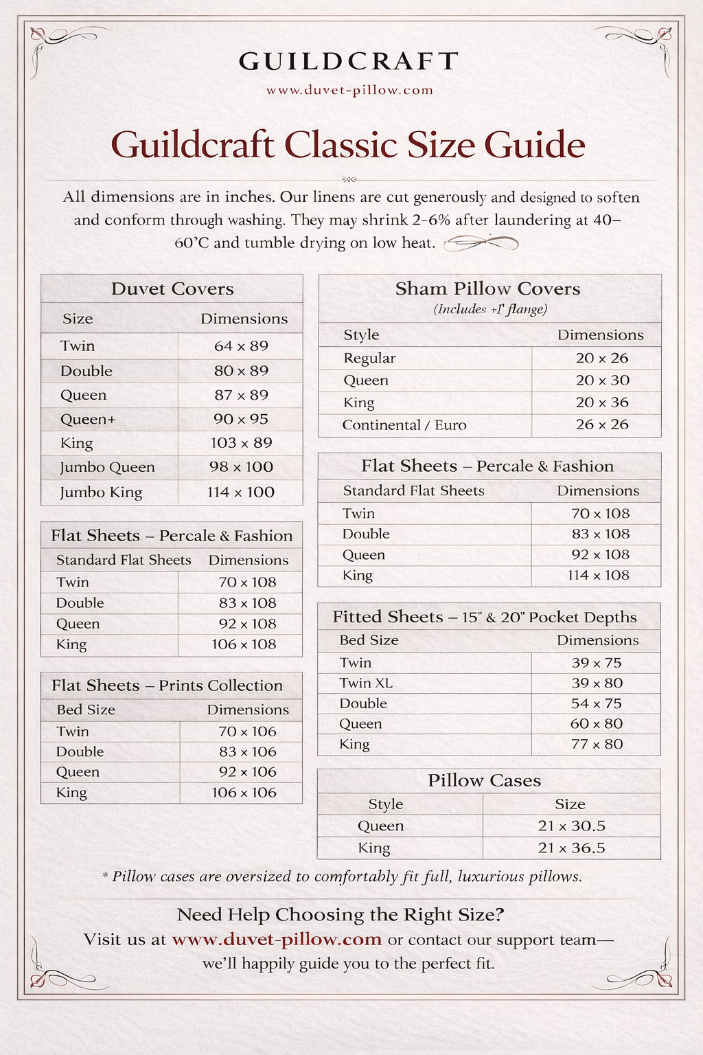 Brillante Sheets & Pillowcases