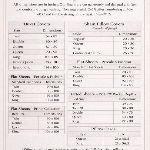 Brillante Sheets & Pillowcases