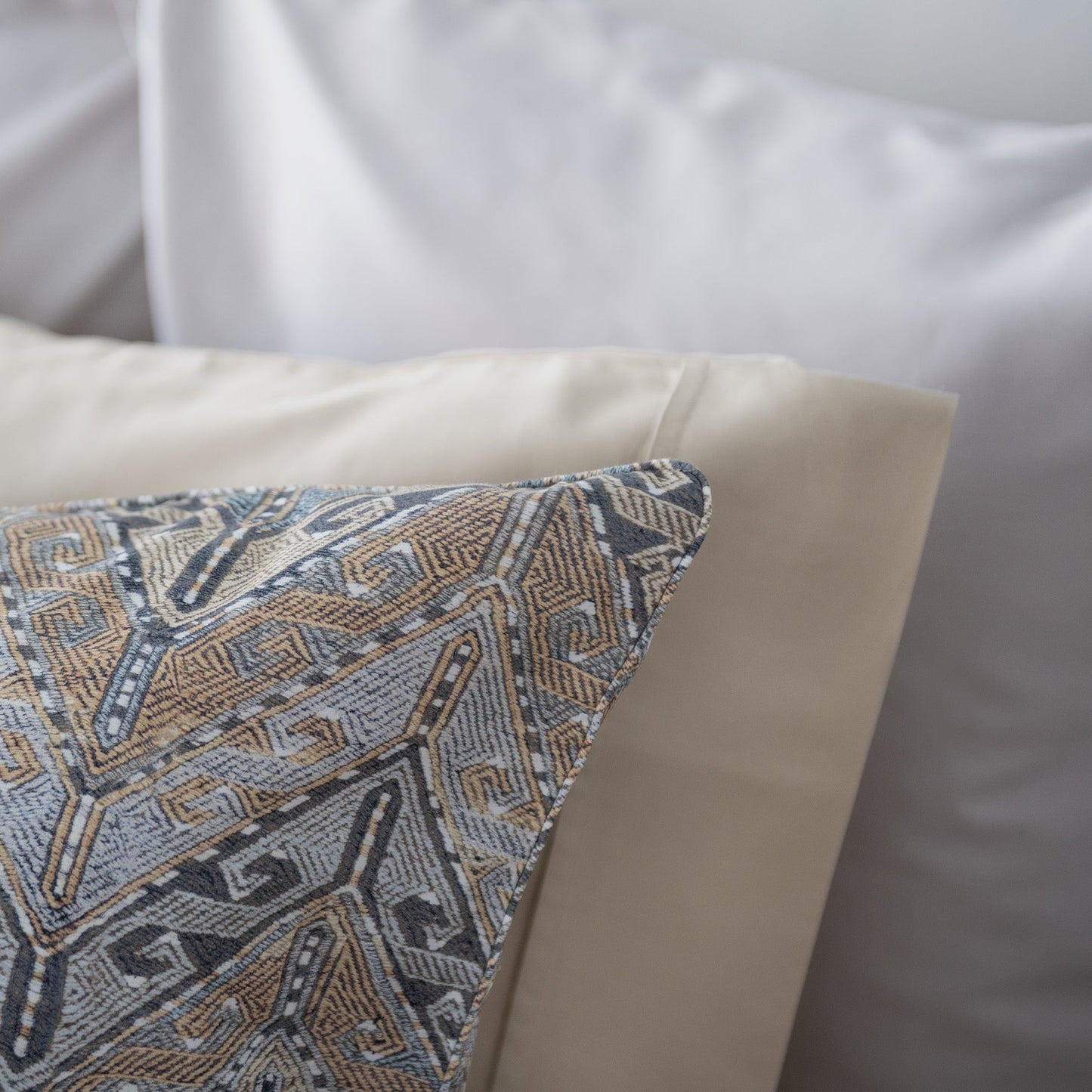 Arras Printed Sateen - Bedskirt Pattern Lined