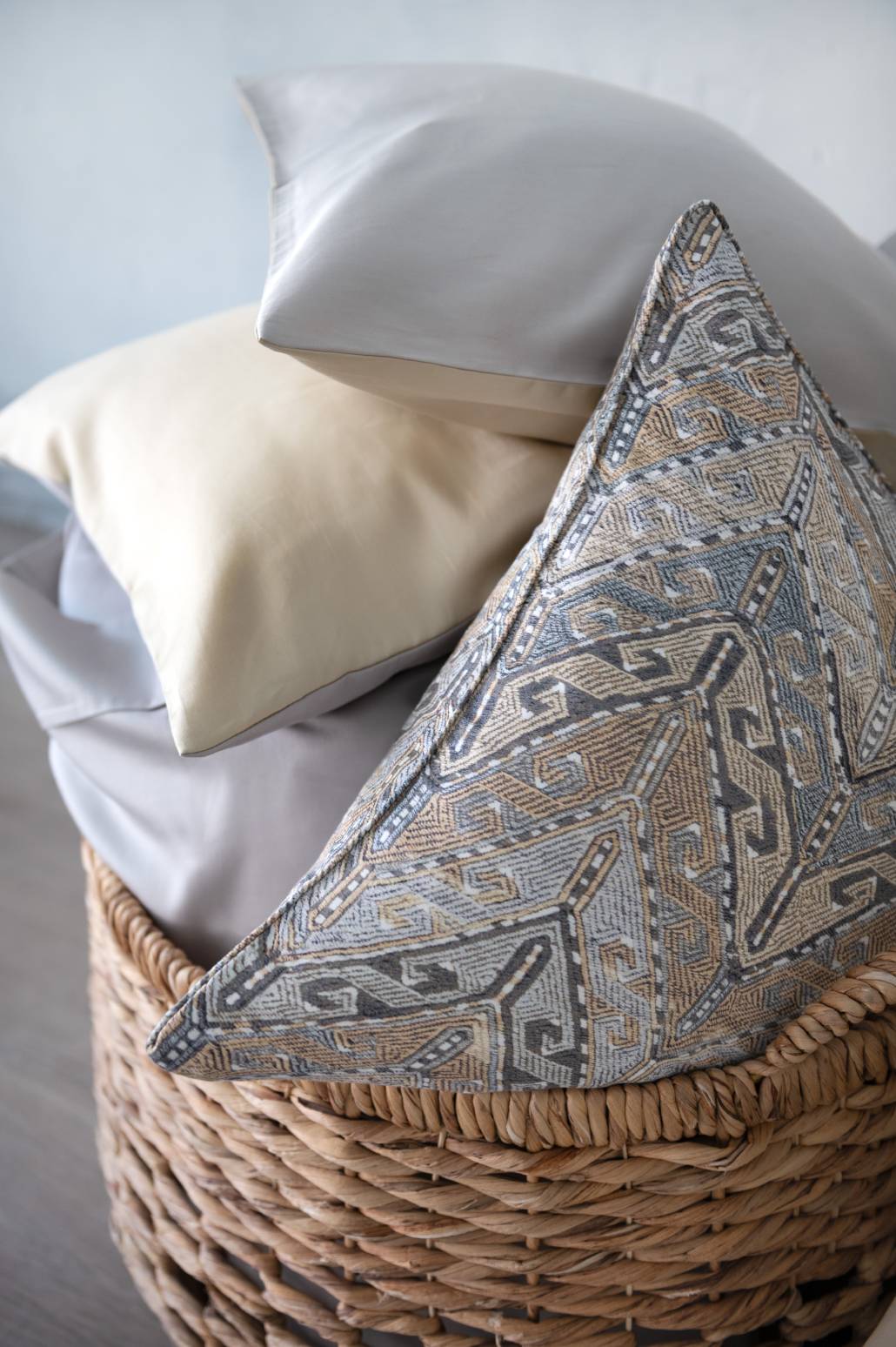 Arras Printed Sateen - Bedskirt Pattern Lined