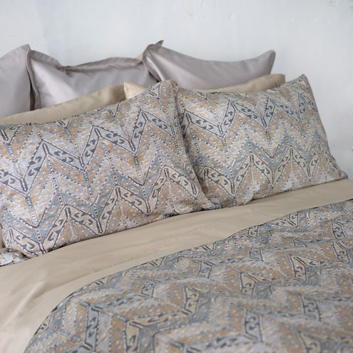 Arras Printed Sateen - Cushions Knife Edge
