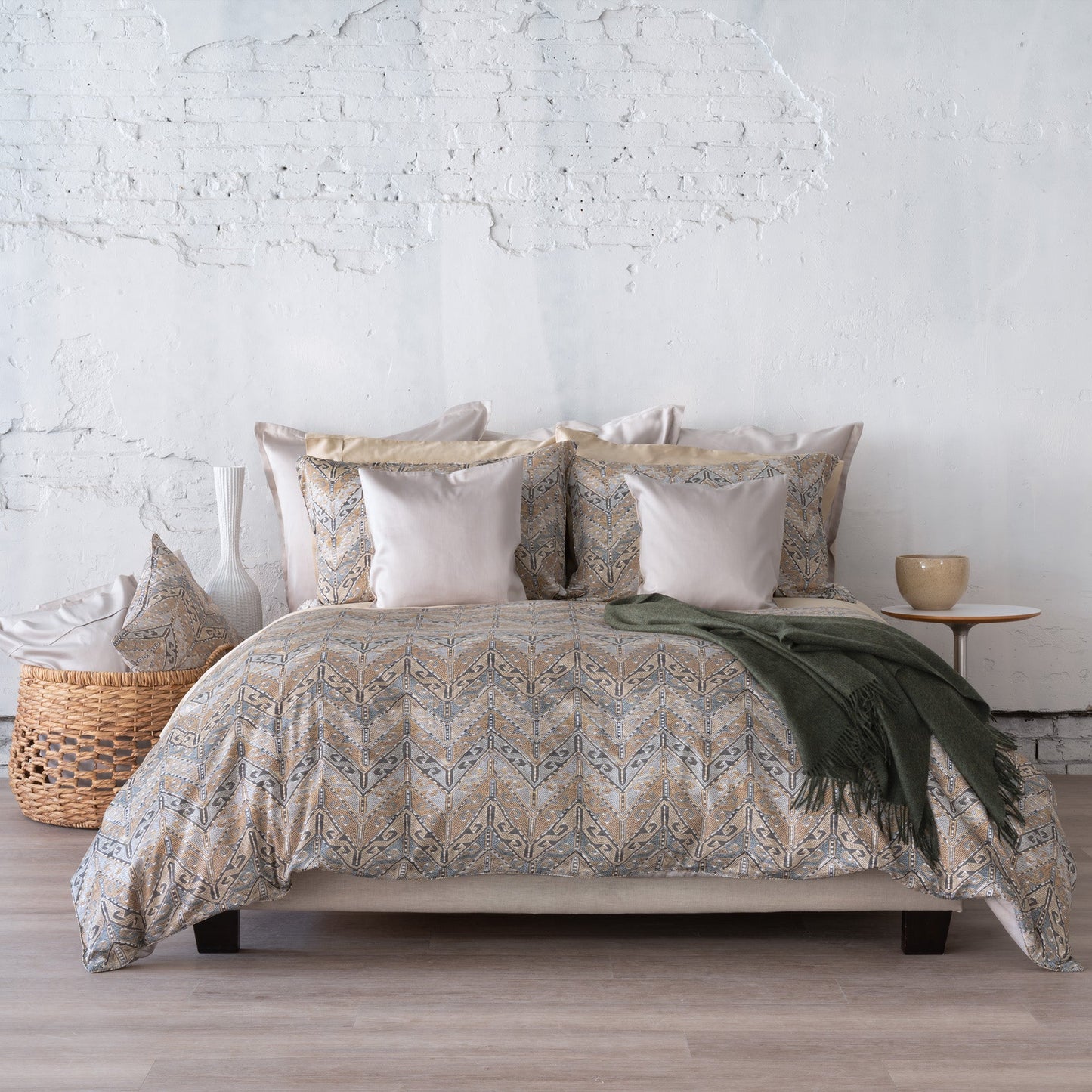 Arras Printed Sateen - Bedskirt Pattern Lined