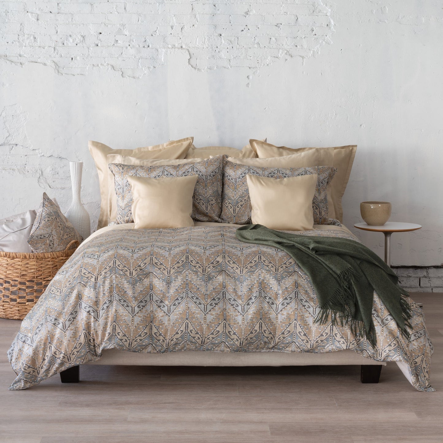 Arras Printed Sateen - Bedskirt Pattern Lined