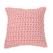Gummy pink large knit decorative Cushion , Gummy pink large knit throw