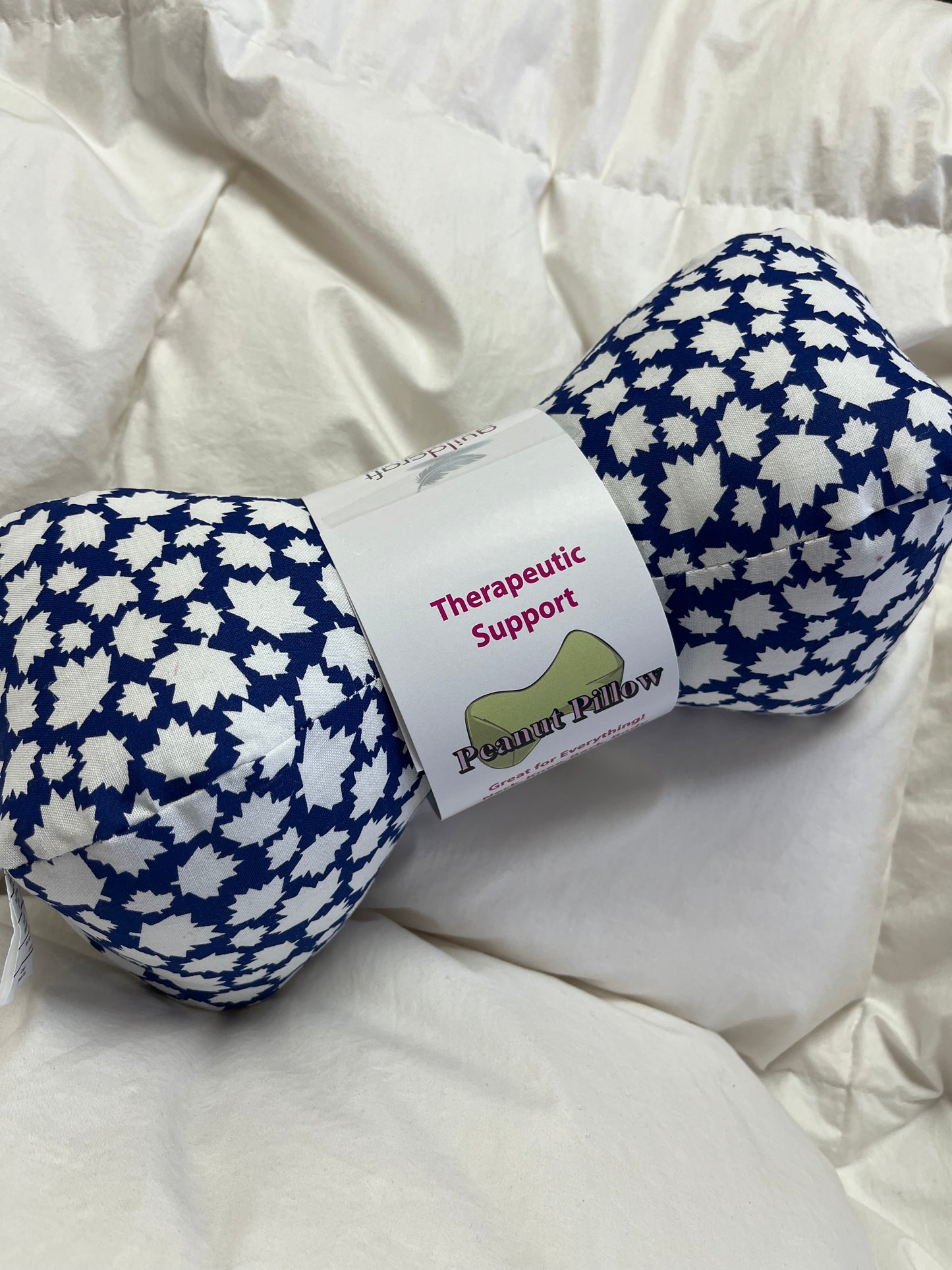 Peanut Pillow (adult size) – Compact Therapeutic Support for Travel, Posture & Pain Relief