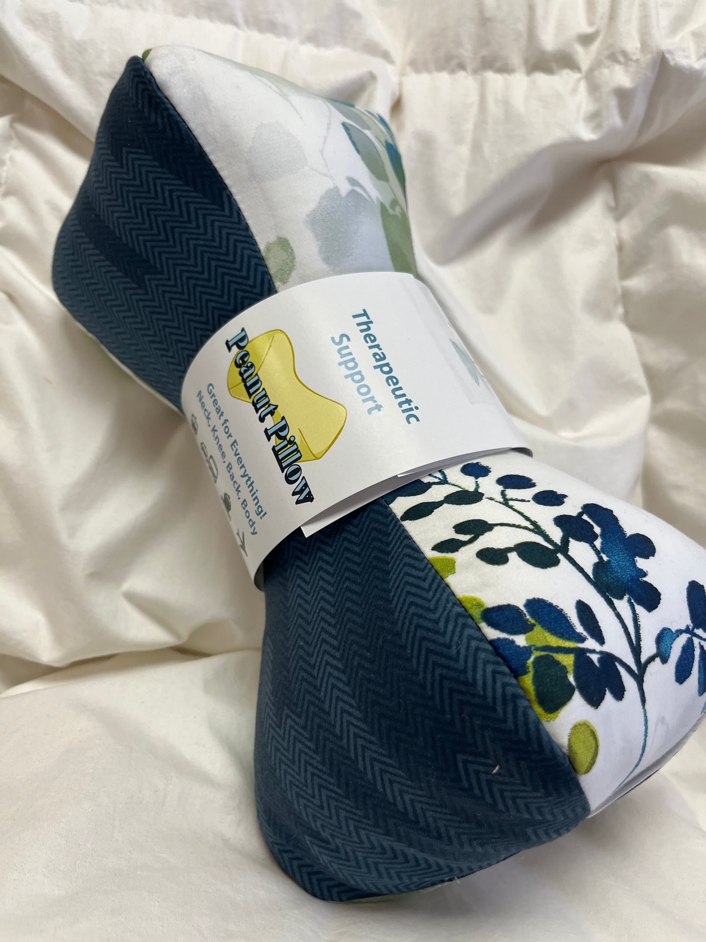 Peanut Pillow (adult size) – Compact Therapeutic Support for Travel, Posture & Pain Relief