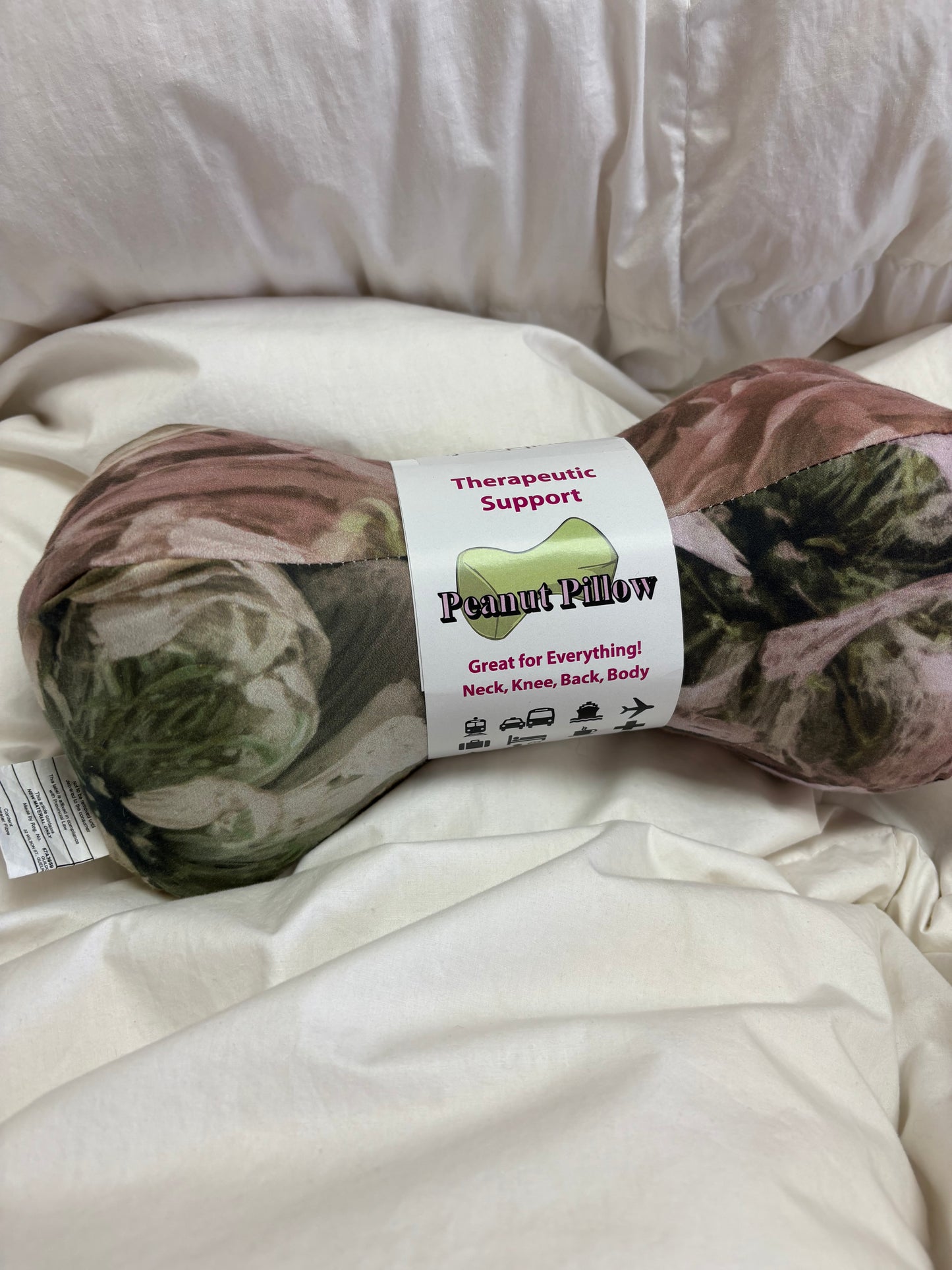 Peanut Pillow (adult size) – Compact Therapeutic Support for Travel, Posture & Pain Relief