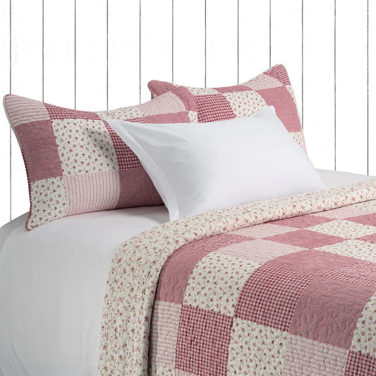 Joelle Patchwork Printed Quilt Set