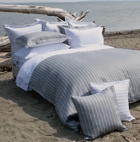 Linea | Linen Jacquard Bedskirt (Pattern Lined)