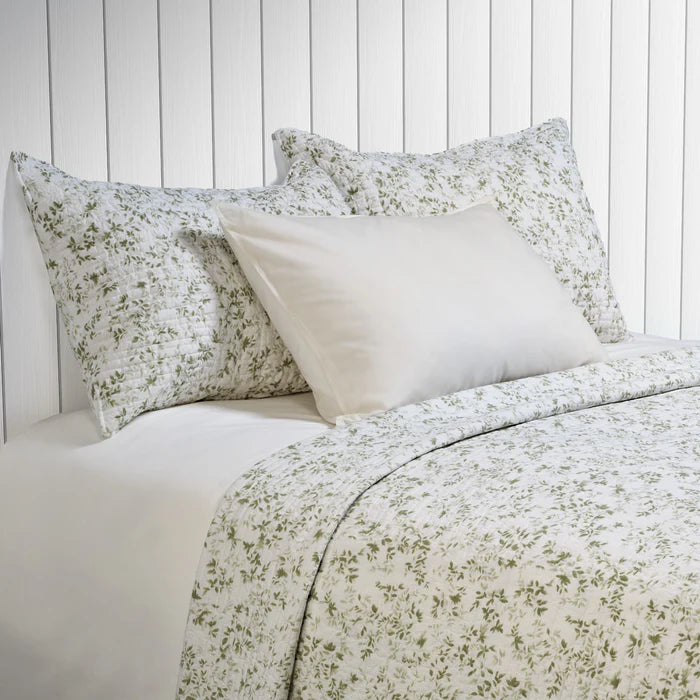 Marjolaine terracotta or Sage  foliagprint Set