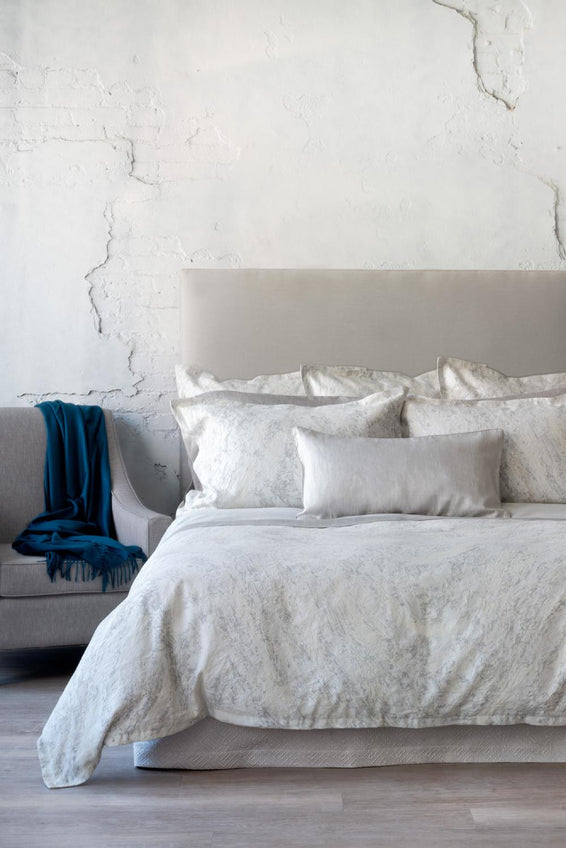 Mystral Jacquard Frost - Bedskirt Pattern Lined