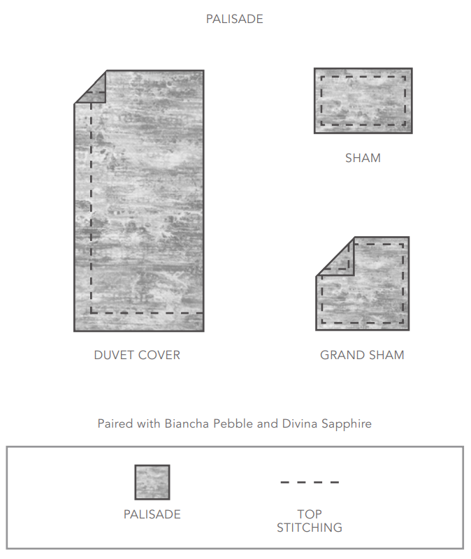 Palisade Printed Sateen - Grand Sham 1” Flange