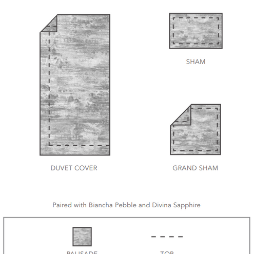 Palisade Printed Sateen - Grand Sham 1” Flange