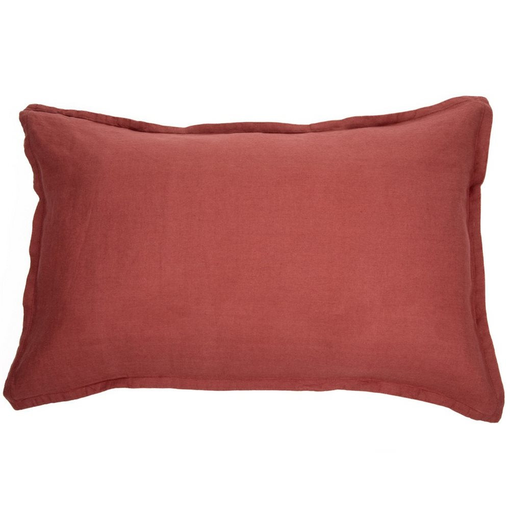 LINEN TERRACOTTA PILLOW SHAM
