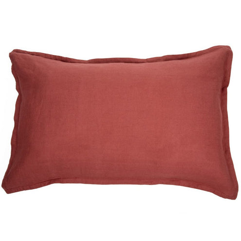 LINEN TERRACOTTA PILLOW SHAM