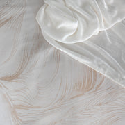 Vesper Jacquard Ivory Bedskirt Pattern Lined