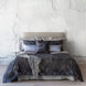 Vesper Jacquard Midnight Cushions - Knife Edge
