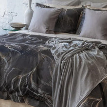 Vesper Jacquard Ebony - Duvet Cover