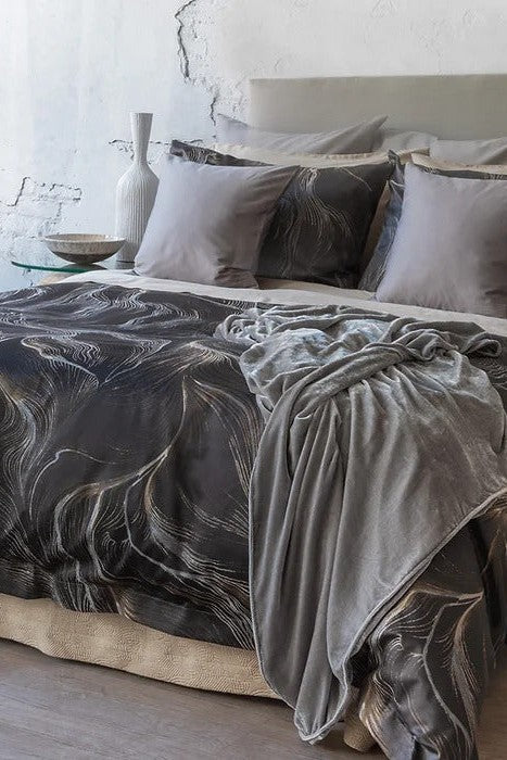 Vesper Jacquard Ebony - Duvet Cover