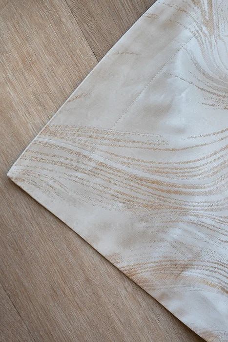 Vesper Jacquard Ivory - Bedskirt Pattern Lined
