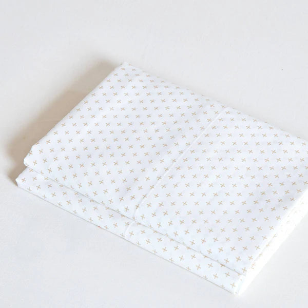 Grey OR Sand Criss Cross Sheet Set