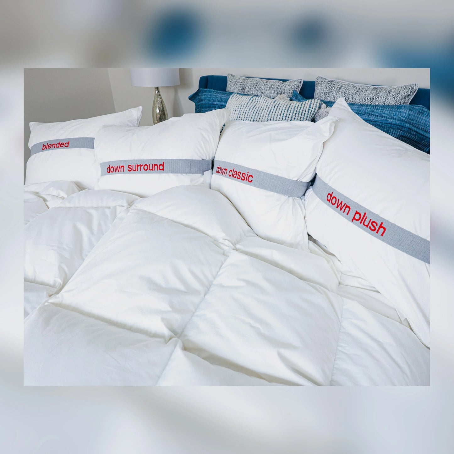 Showcase of a Guildcraft's pillow with different filling.