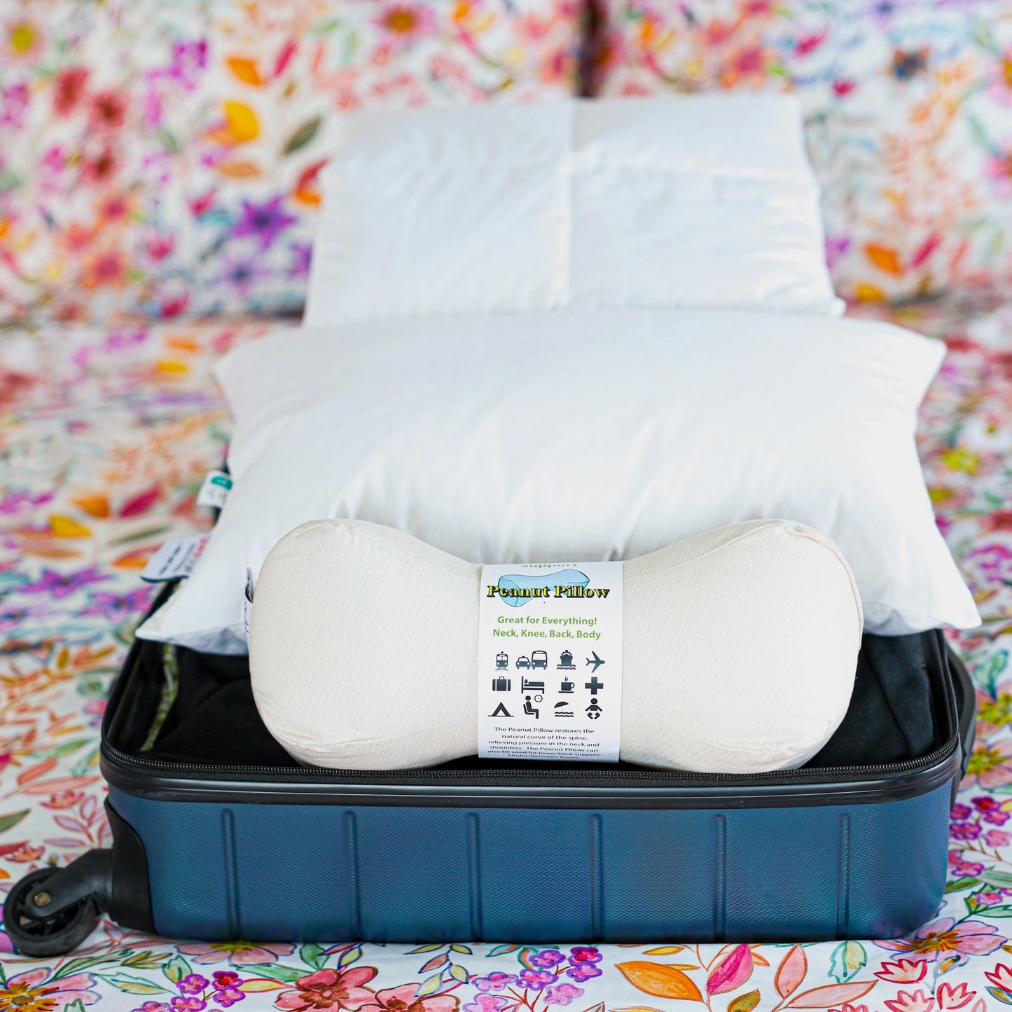 Travel Pillow – Compact Comfort with Cotton Pillowcase and Travel Case
