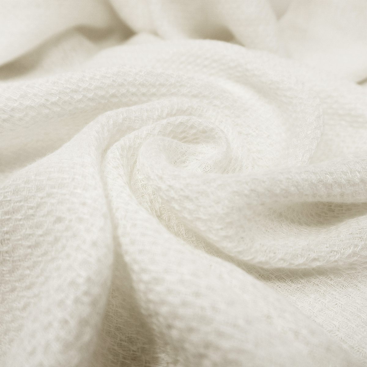 A detail of a fabric of Avalon Honeycomb Linen Sham.
