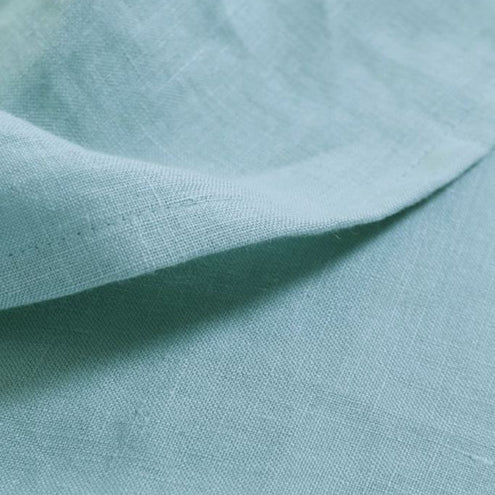 Soft Aqua Linen Cover Set