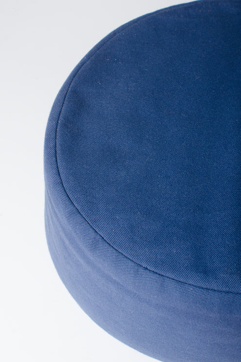 Handcrafted Buckwheat Meditation Pillow (Blue)